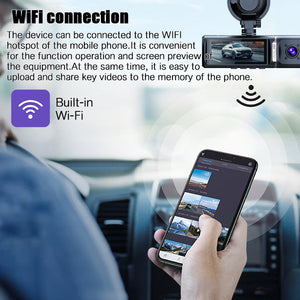 Innocruise Dashcam Car Front Rear 4K+ 1080P+ 1080P, Dash Cam Car Camera 3.18